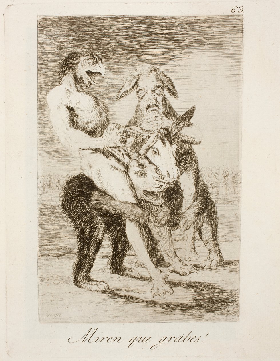 Capricho Nr. 63 von Francisco de Goya