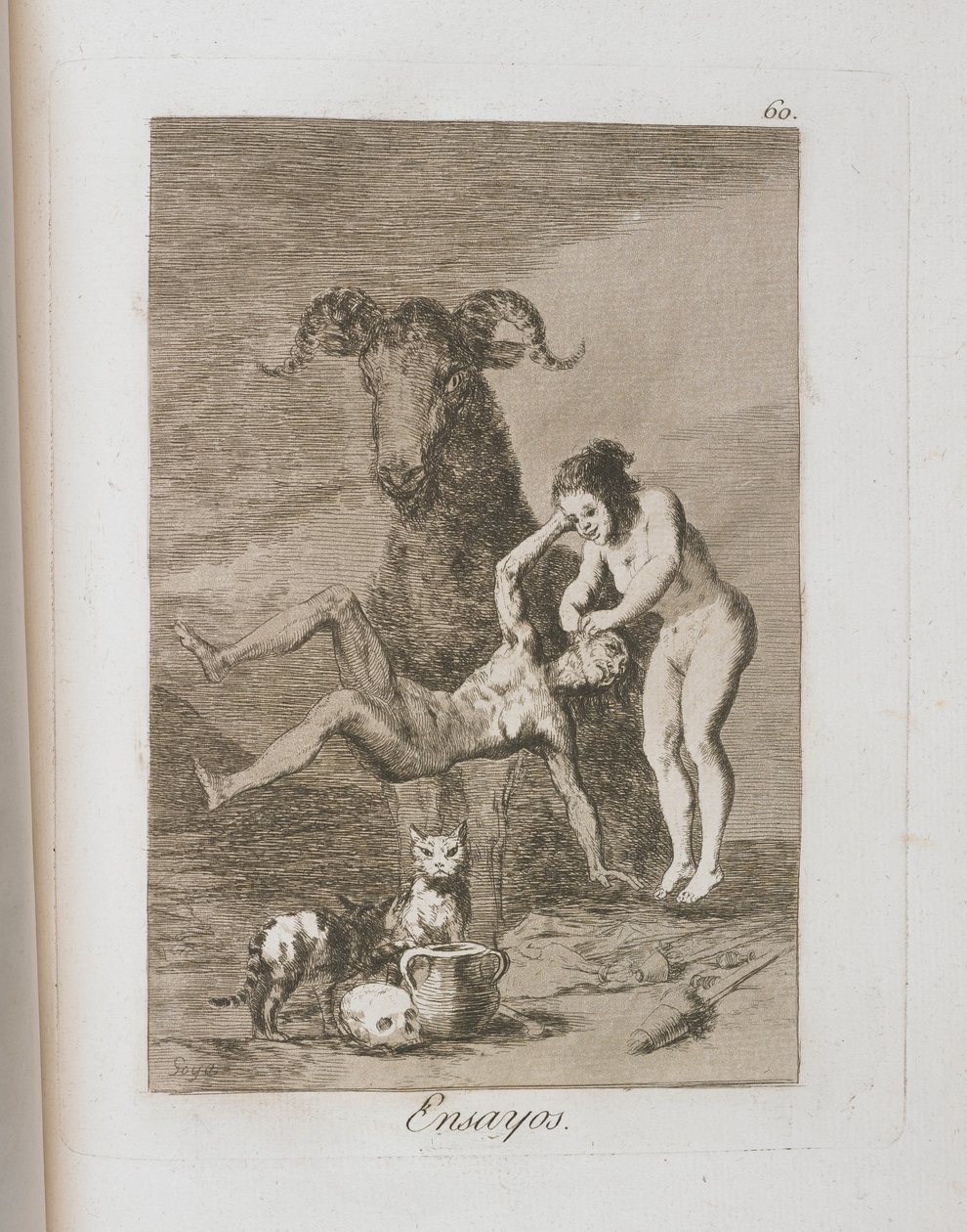 Platte aus Los Caprichos, 1797-1798 von Francisco de Goya