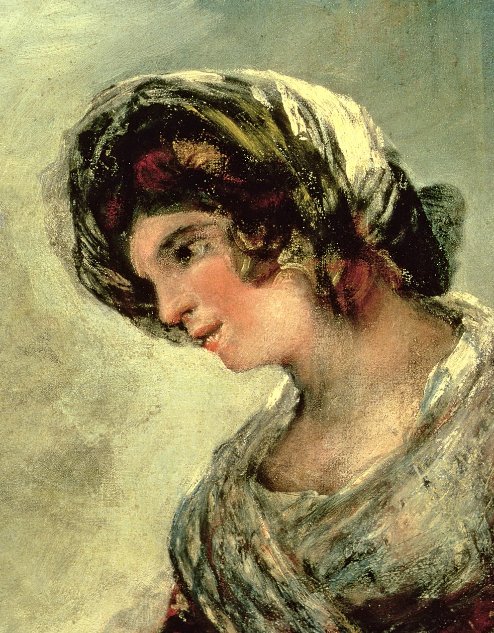 Die Milchmagd von Bordeaux (Detail) von Francisco de Goya