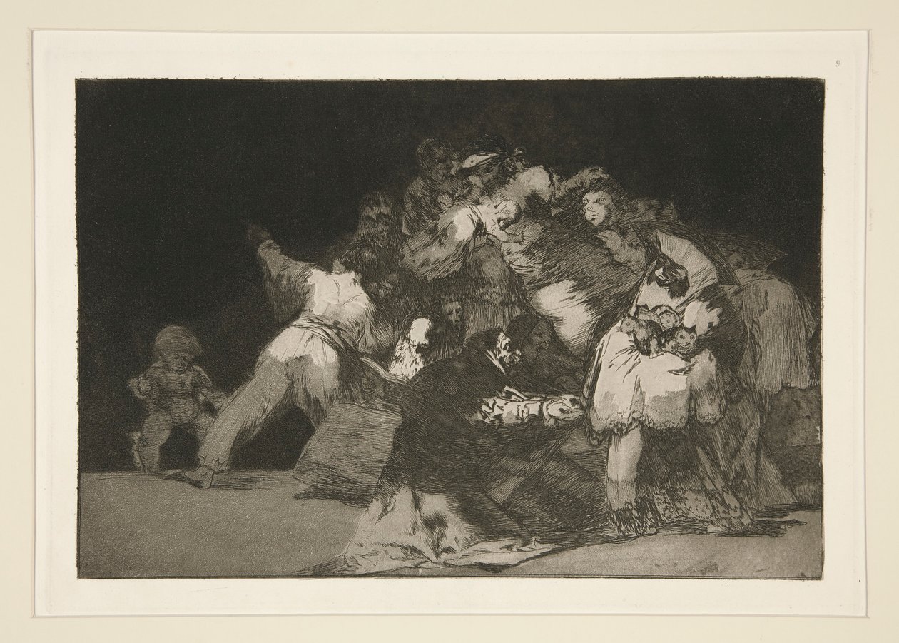 General Folly (Disparate general), pl. 9 aus der Serie Los proverbios von Francisco de Goya