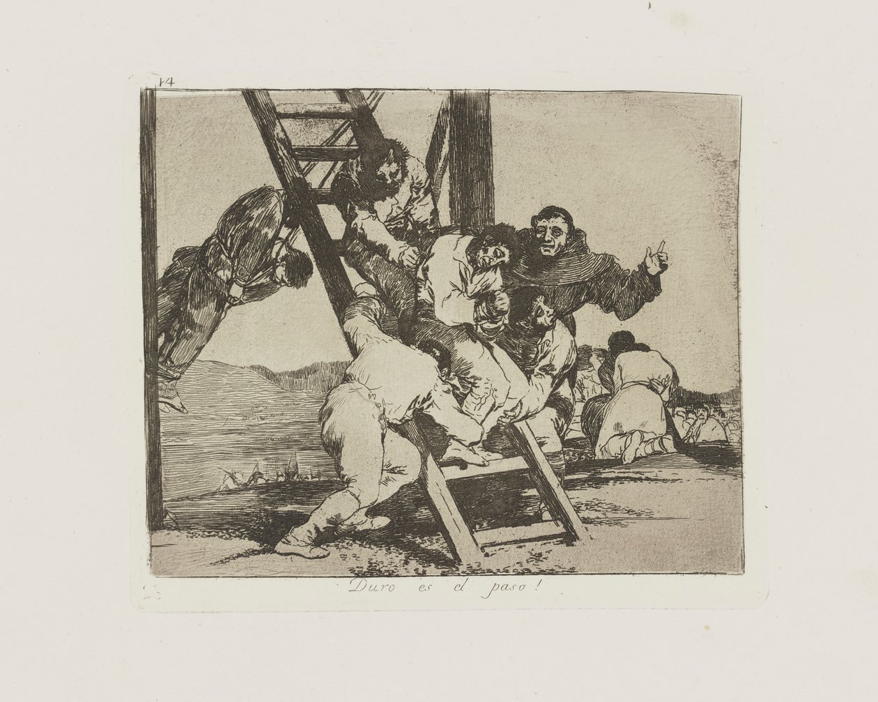 Duro es el paso! (Es ist schwer!) von Francisco de Goya