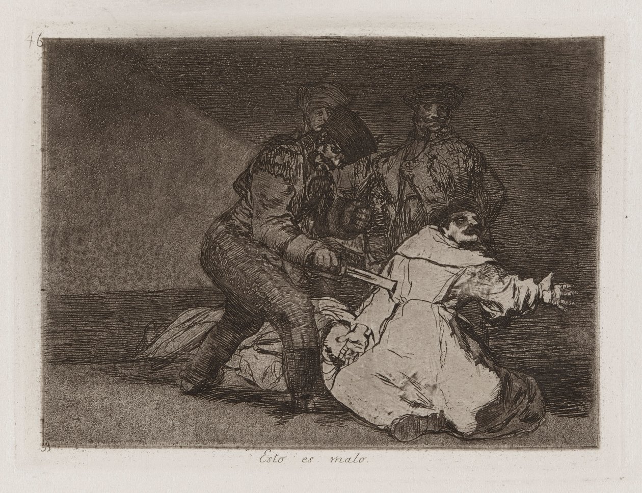 Das ist schlecht, Platte 46 aus Die Schrecken des Krieges von Francisco de Goya