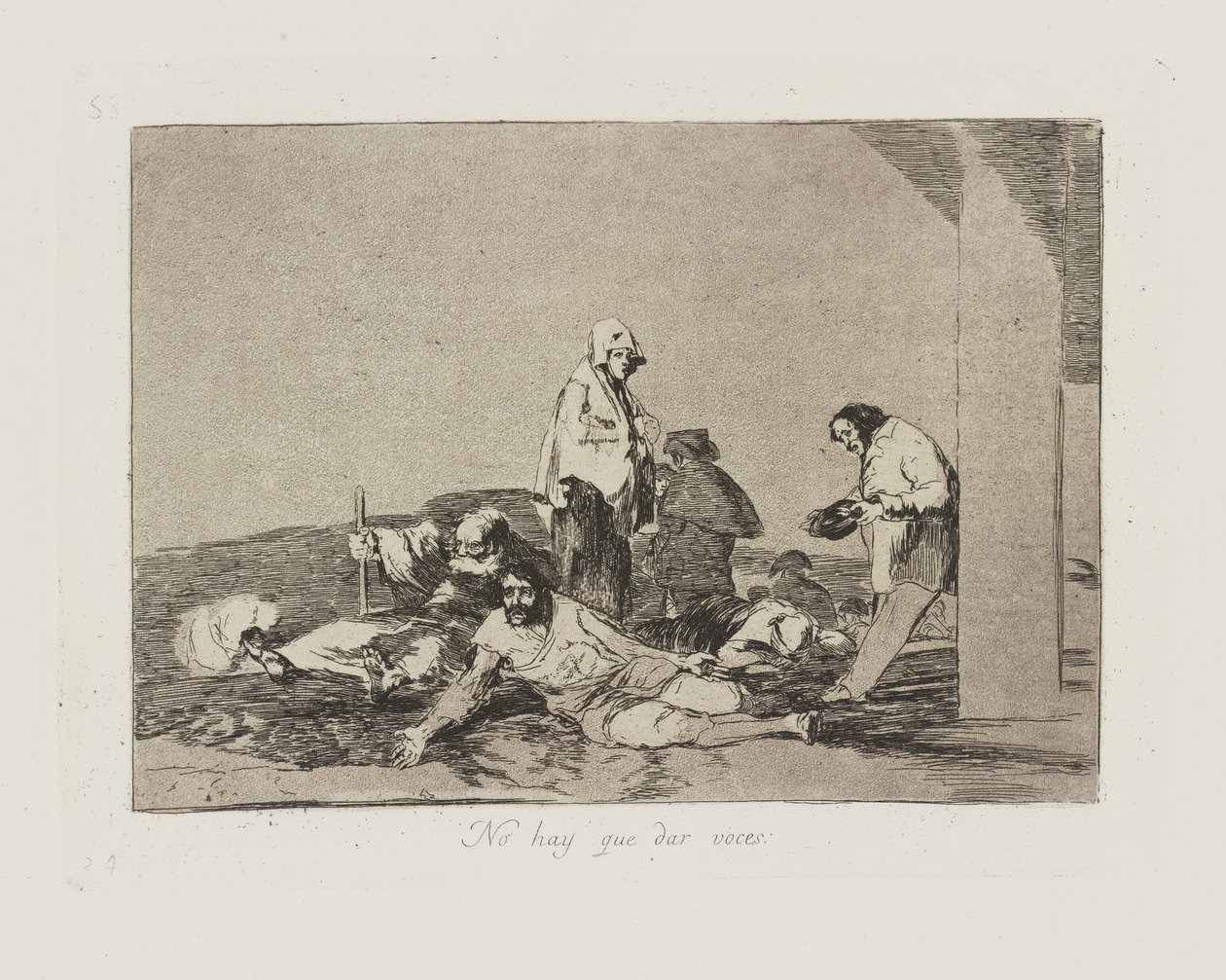 No hay que dar voces. von Francisco de Goya