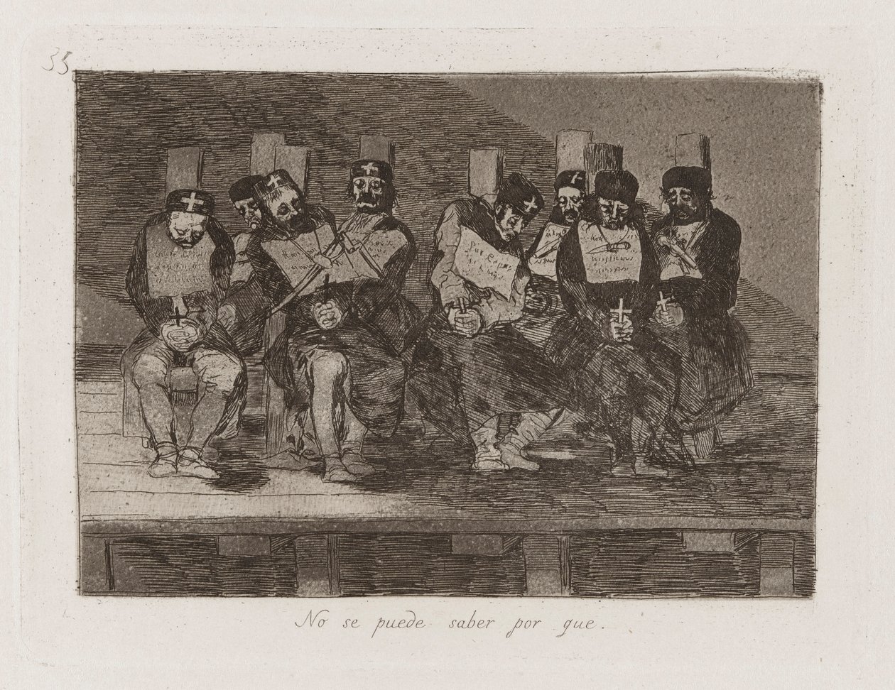 No se puede saber por que [sic] (Man kann nicht wissen warum) von Francisco de Goya