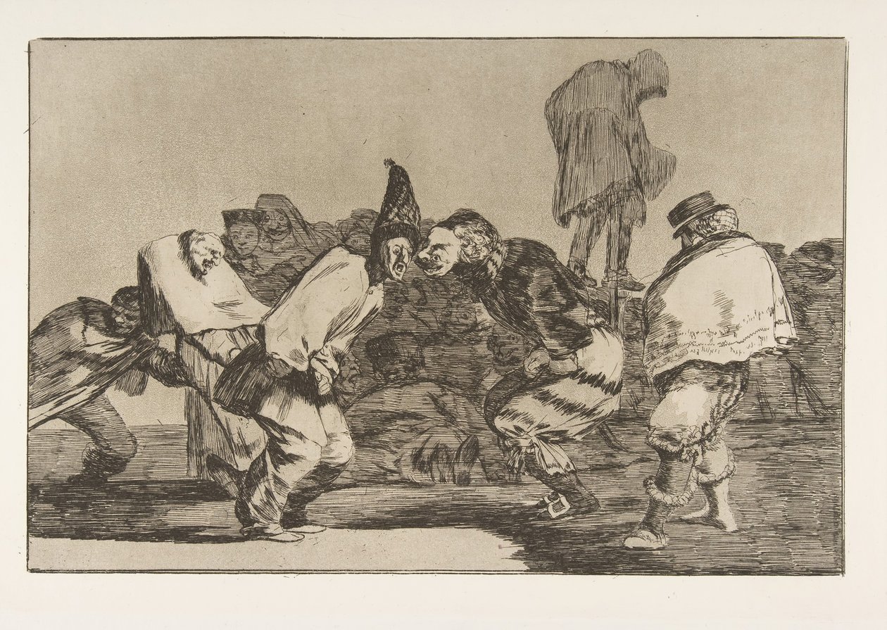 Tafel 14 aus den Disparates: Karnevalsnarrheit, ca. 1816-23 veröffentlicht 1864 von Francisco de Goya