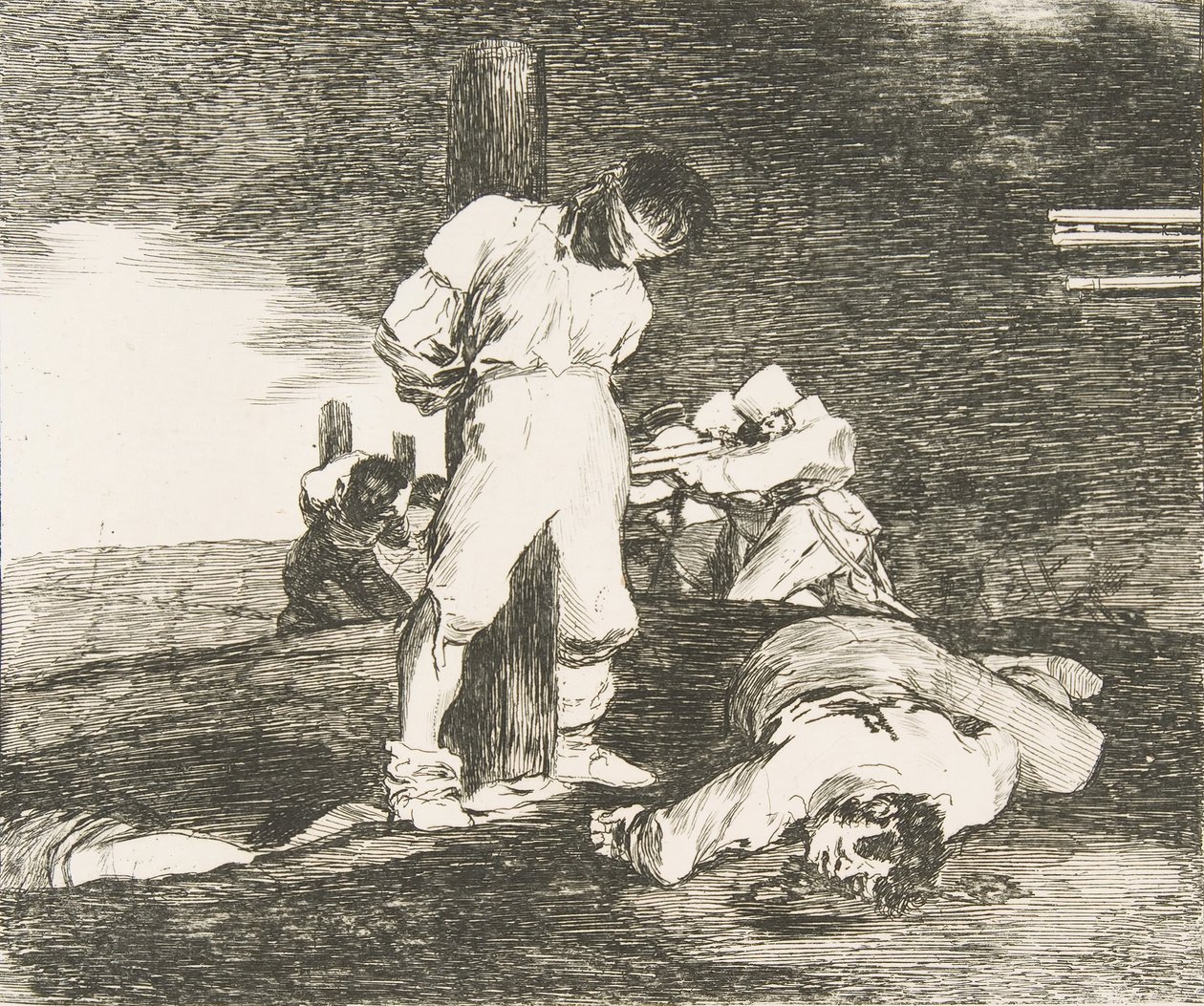 Platte 15 aus Die Schrecken des Krieges: Und es gibt keine Hilfe von Francisco de Goya