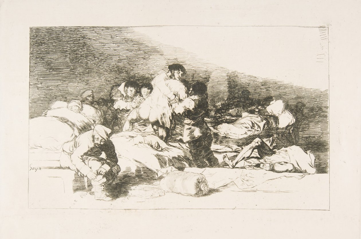 Blatt 25 aus Die Schrecken des Krieges: Diese auch, 1810 von Francisco de Goya