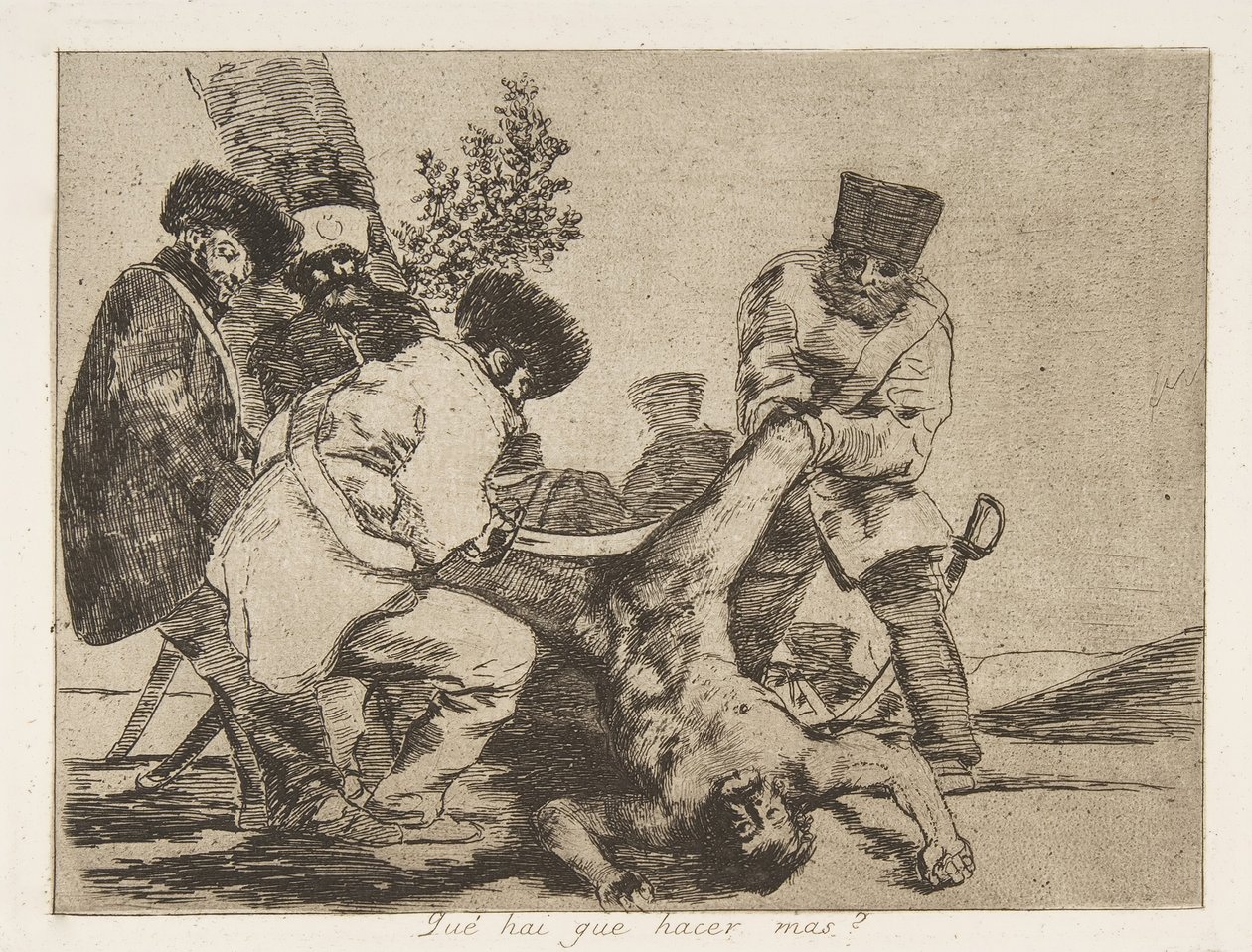 Tafel 33 aus Die Schrecken des Krieges: Was ..., 1810 veröffentlicht 1863 von Francisco de Goya