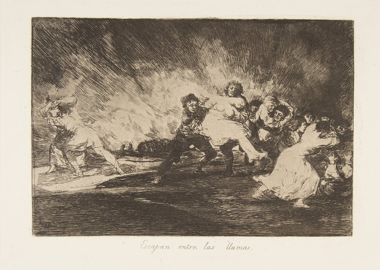Tafel 41 aus Die Schrecken des Krieges: Sie ..., 1810 veröffentlicht 1863 von Francisco de Goya