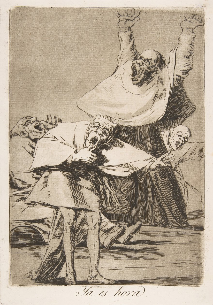 Tafel 80 aus Los Caprichos: Es ist Zeit Ya es hora von Francisco de Goya