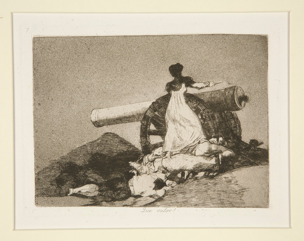 Que valor! (Welcher Mut!), Bl. 7 aus Los desastres de la guerra (Die Schrecken des Krieges) von Francisco de Goya