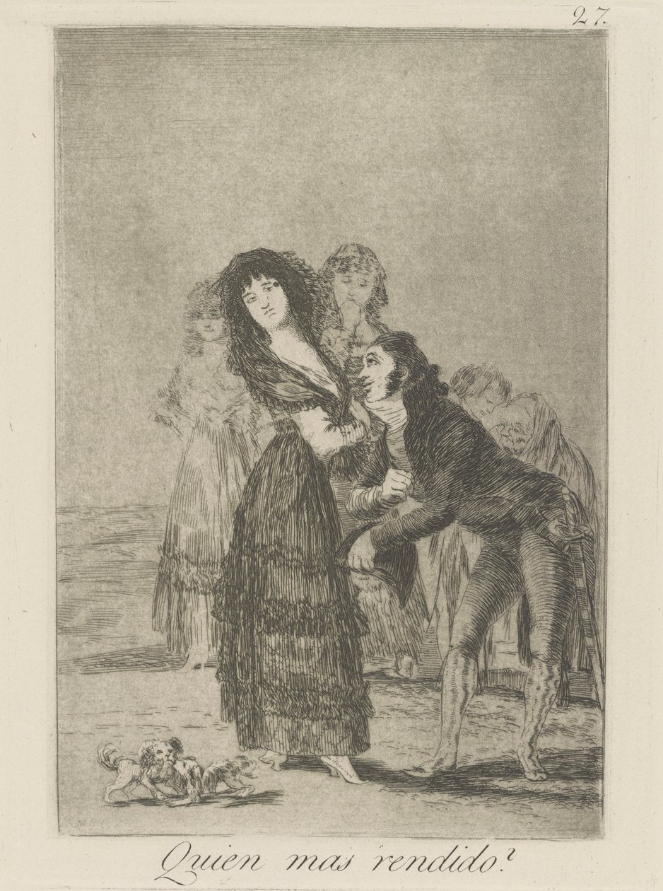 Wer ist mehr überwältigt? von Francisco de Goya