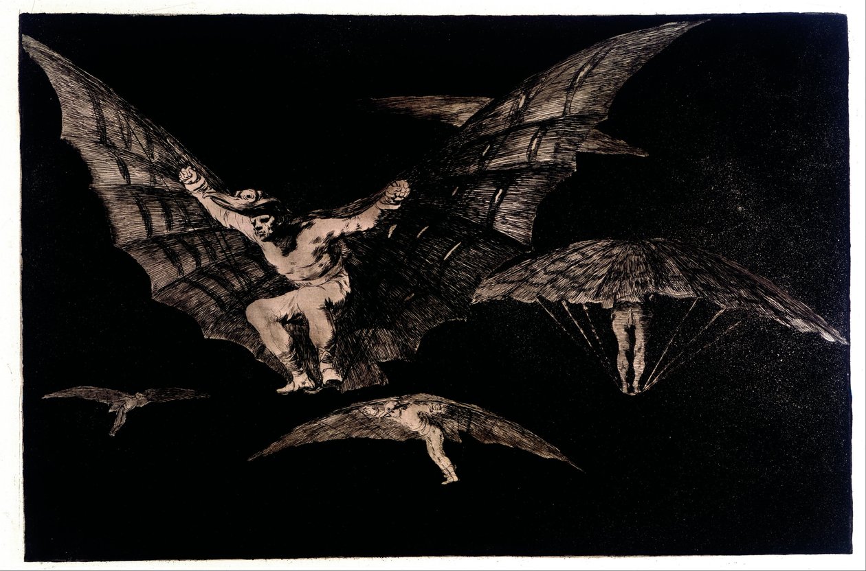 Wo ein Wille ist, ist auch ein Weg (Ein Weg des Fliegens) von Francisco de Goya