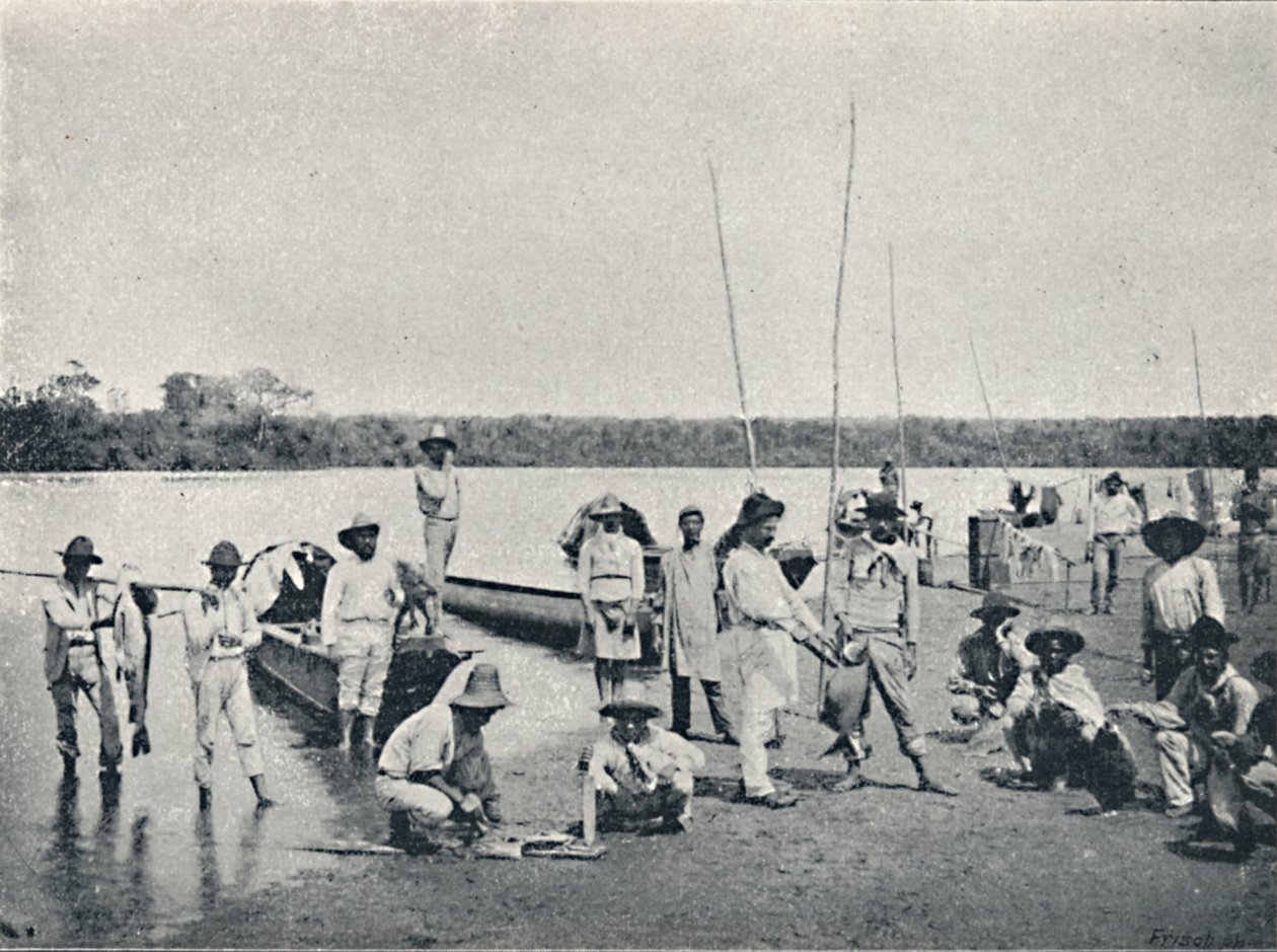 Pesca no Rio Grande, 1895 von Francisco Henszler