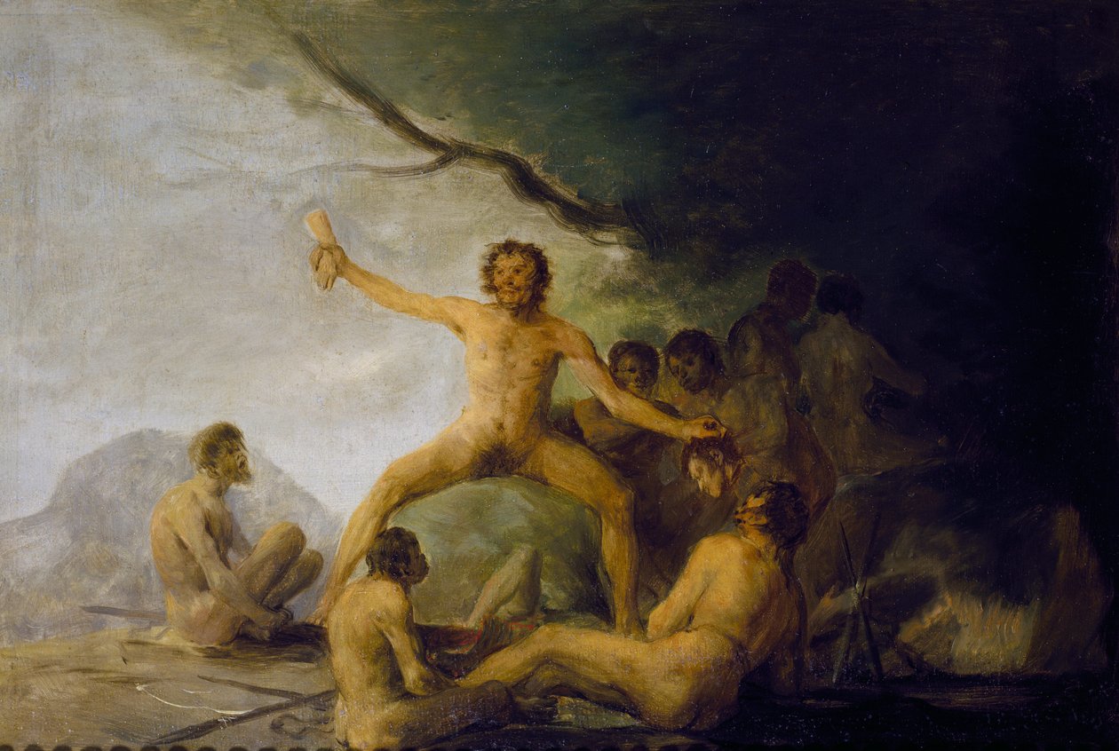 Kannibalen genießen menschliche Überreste, ca. 1800-08 von Francisco Jose de Goya y Lucientes