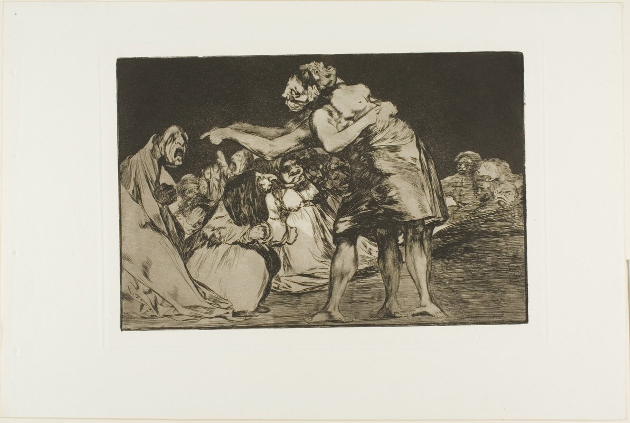 Unordentliche Torheit, Platte sieben aus Die Sprichwörter von Francisco Jose de Goya y Lucientes