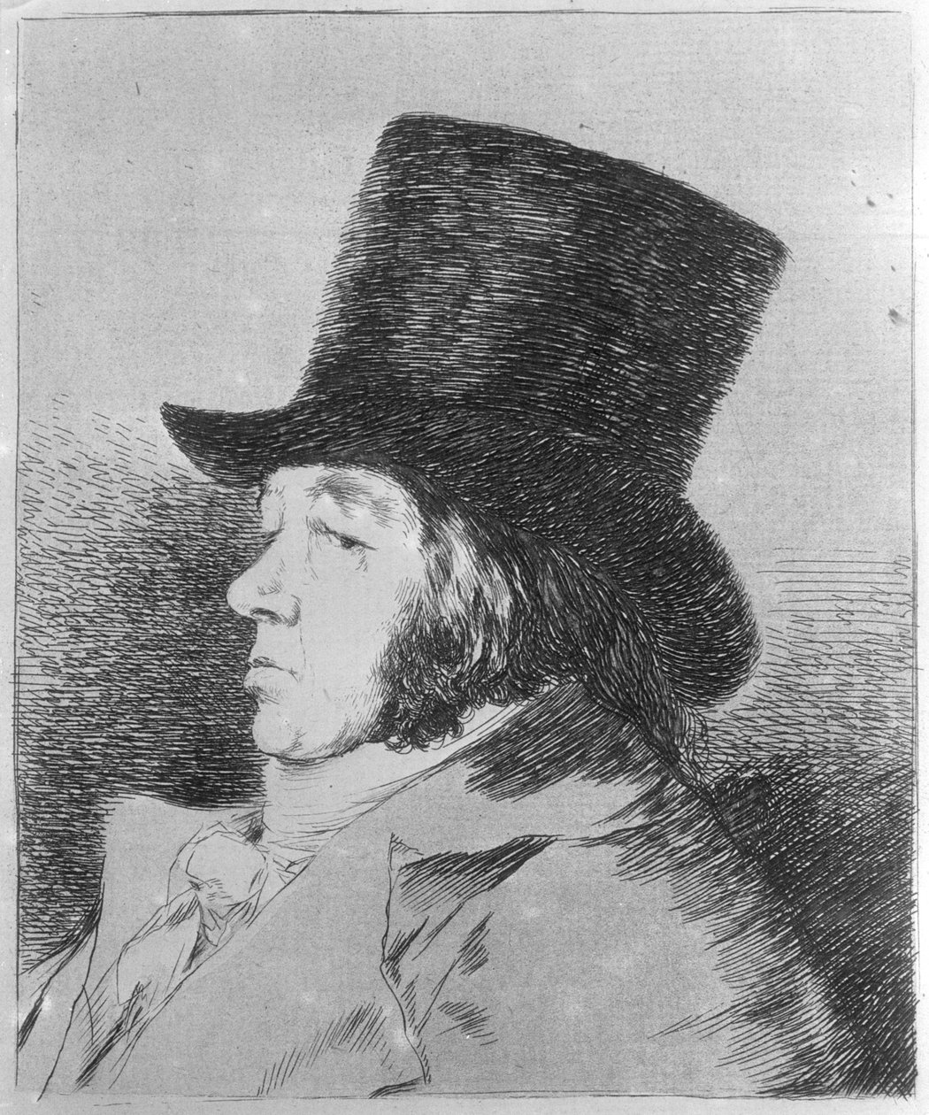 Francisco Goya y Lucientes, Maler, Platte 1 aus der Serie „Los Caprichos“ von Francisco Jose de Goya y Lucientes