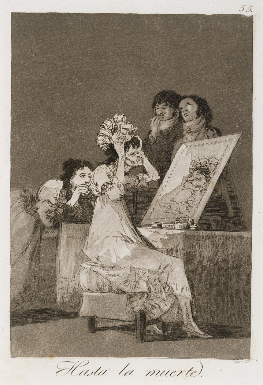 Hasta la muerta aus Los Caprichos, veröffentlicht 1799 von Francisco de Goya