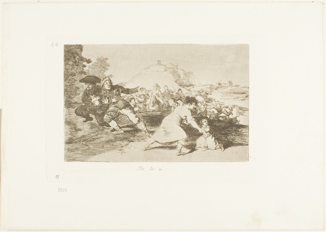 Ich sah es, Tafel 44 aus Die Schrecken des Krieges von Francisco Jose de Goya y Lucientes