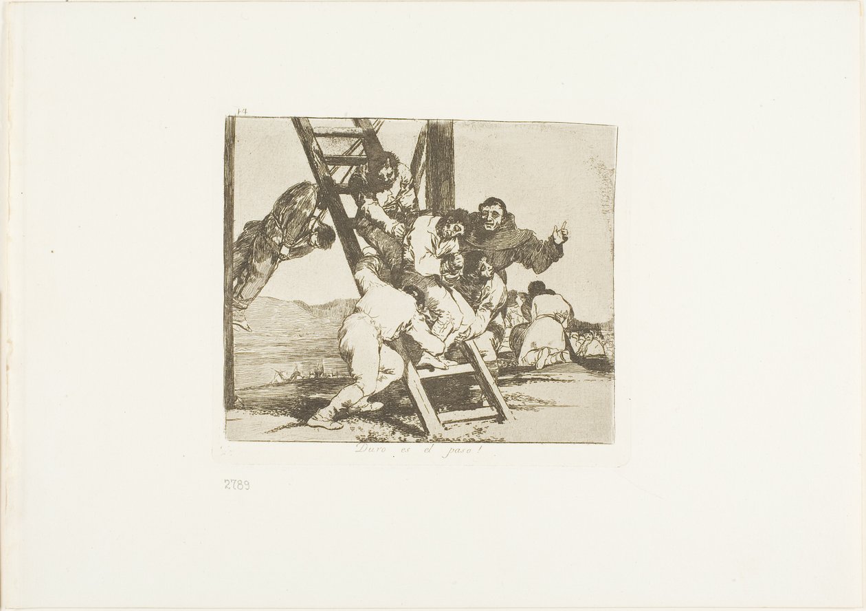 Es ist ein harter Schritt!, Platte 14 aus Die Schrecken des Krieges von Francisco Jose de Goya y Lucientes