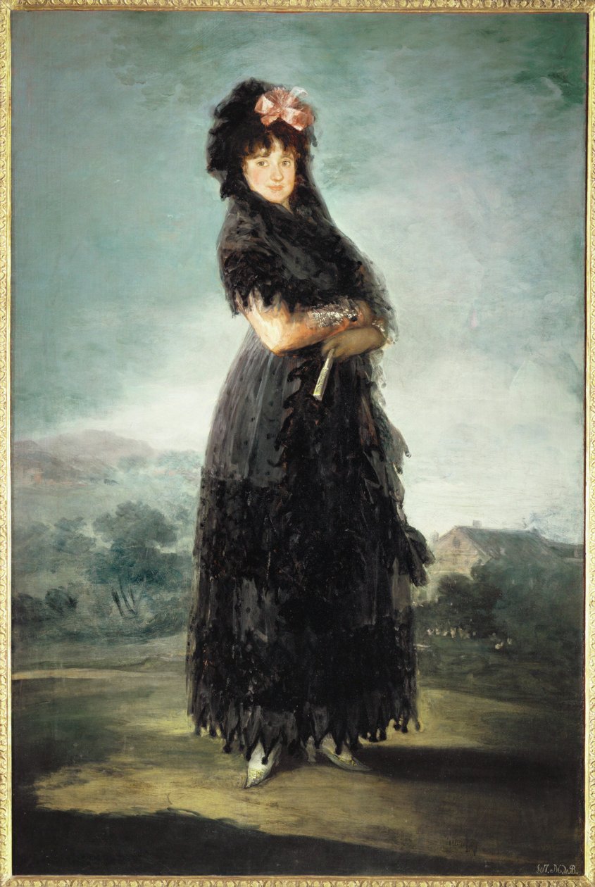 Mariana Waldstein, Marquise de Santa Cruz von Francisco Jose de Goya y Lucientes