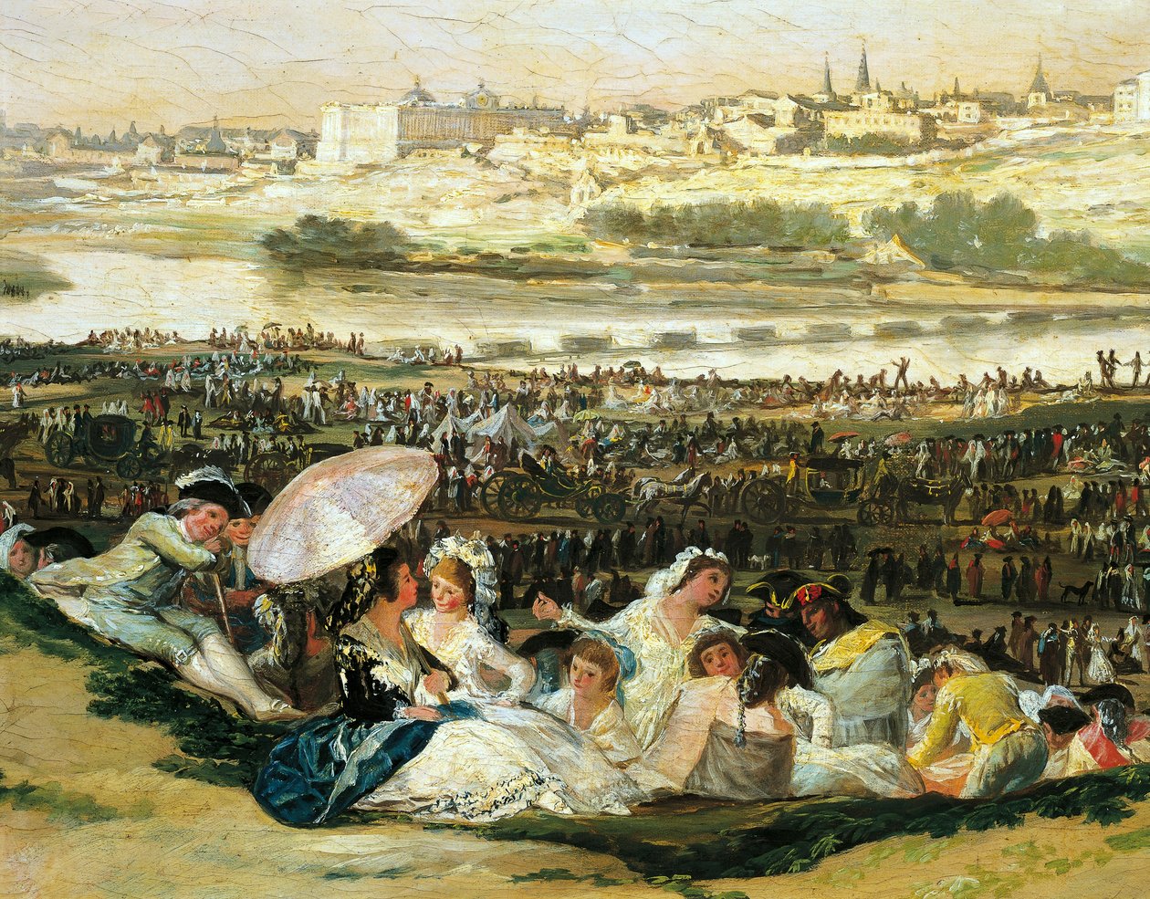 Wiese von San Isidro (Detail) von Francisco Jose de Goya y Lucientes
