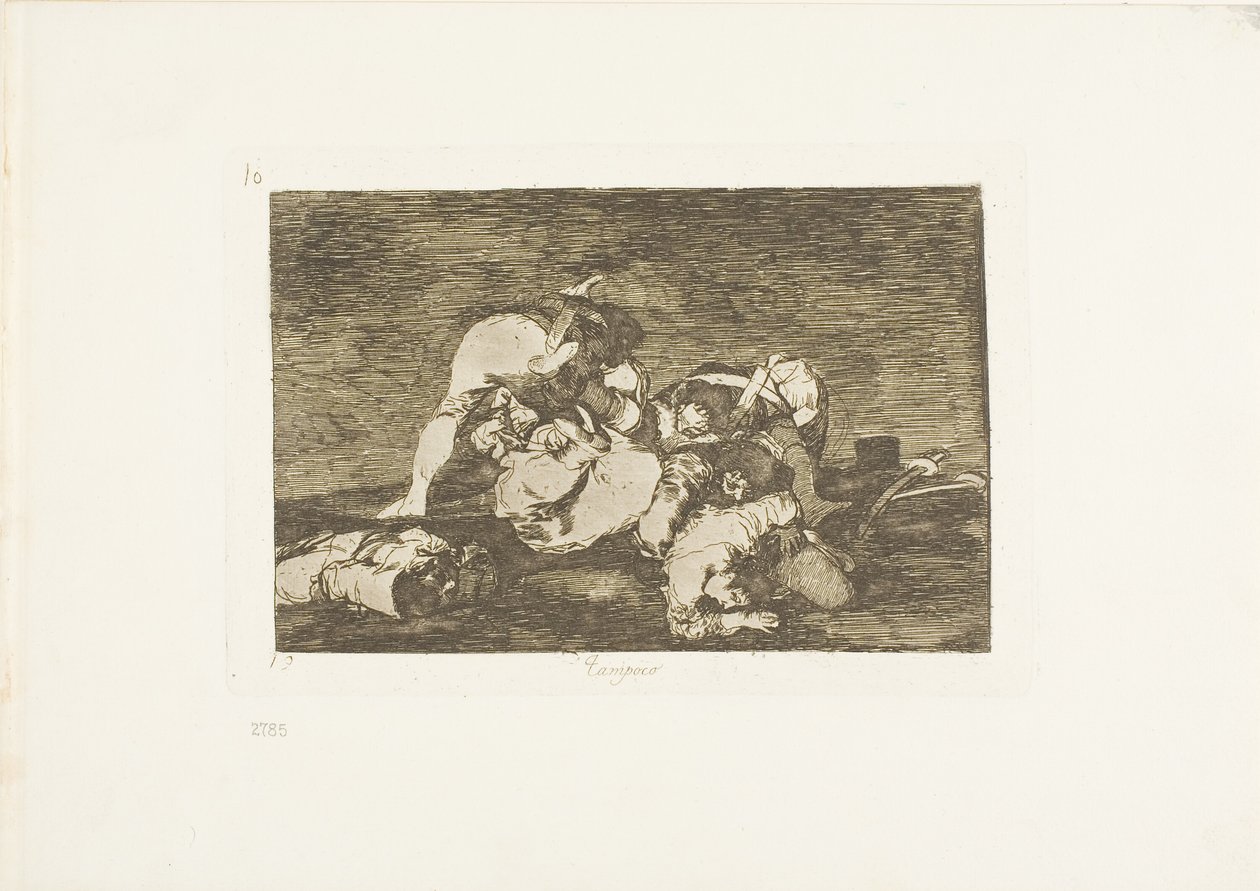 Weder diese, Platte zehn aus Die Schrecken des Krieges von Francisco Jose de Goya y Lucientes