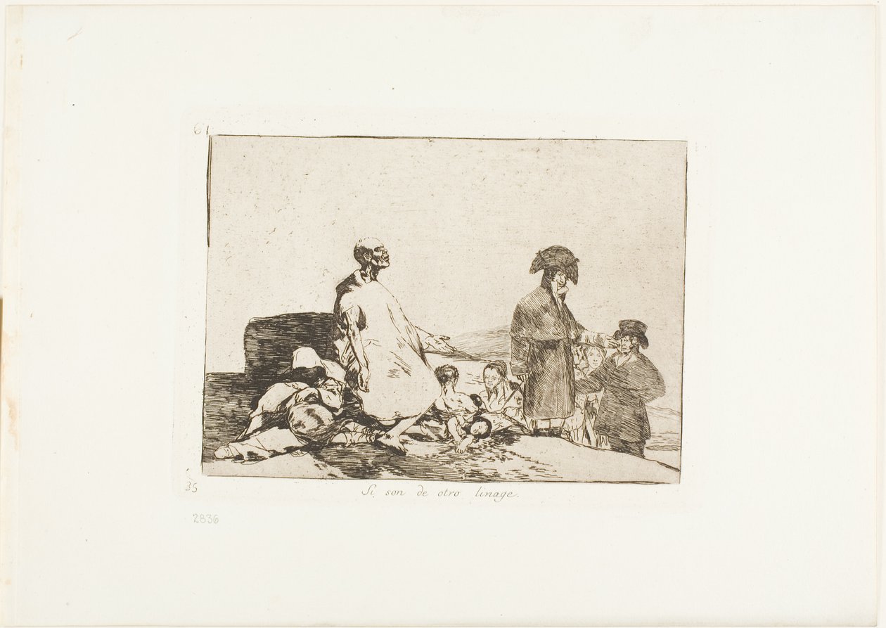Vielleicht sind sie von einer anderen Rasse, Platte 61 aus Die Schrecken des Krieges von Francisco Jose de Goya y Lucientes