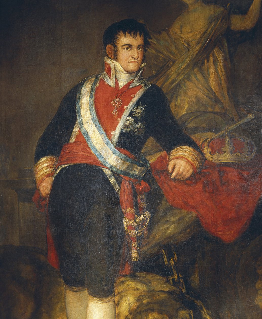 Porträt von König Ferdinand VII. (Detail) von Francisco Jose de Goya y Lucientes