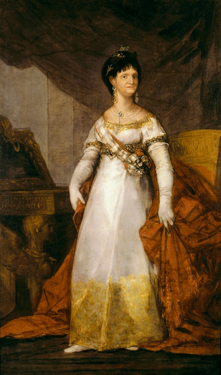 Porträt der Königin von Spanien Maria Luisa von Bourbon Parma (1751-1819). Gemälde von Francisco de Goya y Lucientes (1746-1828) 1800-1810 Bilbao. Museum der Schönen Künste von Bilbao von Francisco de Goya