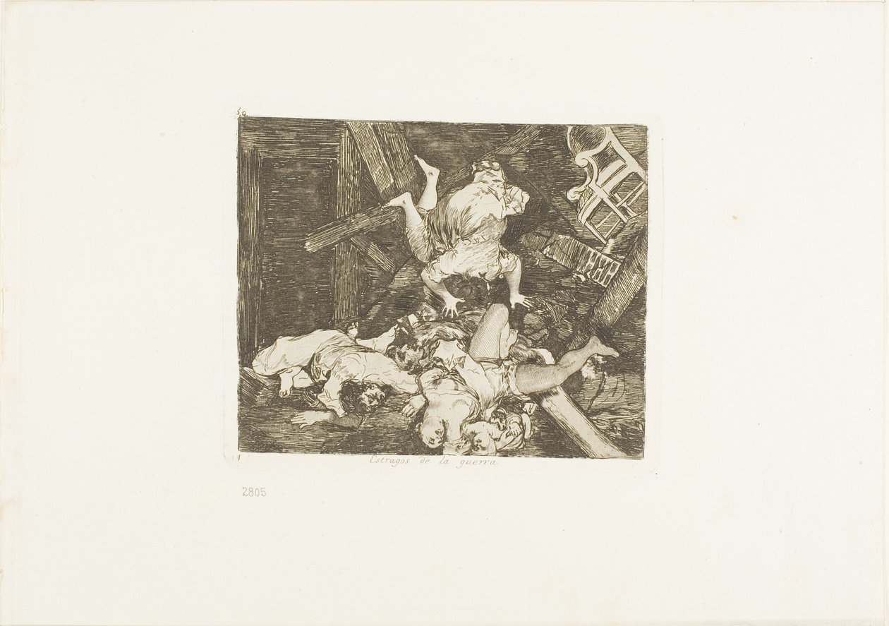 Verwüstungen des Krieges, Tafel 30 aus Die Schrecken des Krieges von Francisco Jose de Goya y Lucientes