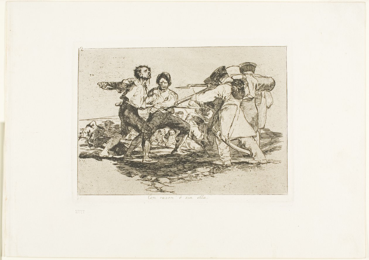 Zu Recht oder zu Unrecht, Platte zwei aus Die Schrecken des Krieges von Francisco Jose de Goya y Lucientes