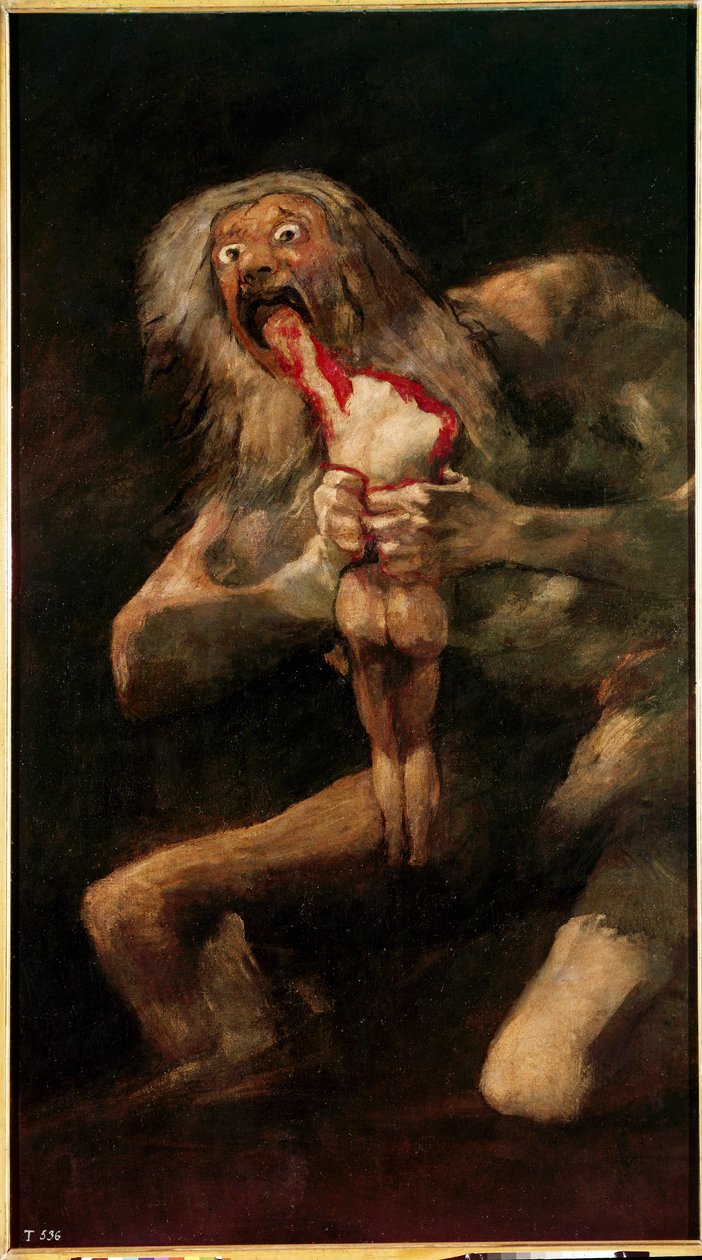 Saturn verschlingt seinen Sohn von Francisco Jose de Goya y Lucientes