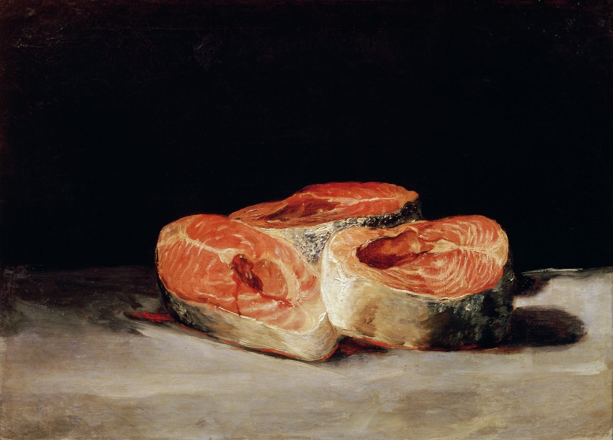 Stillleben mit Lachsscheiben von Francisco Jose de Goya y Lucientes