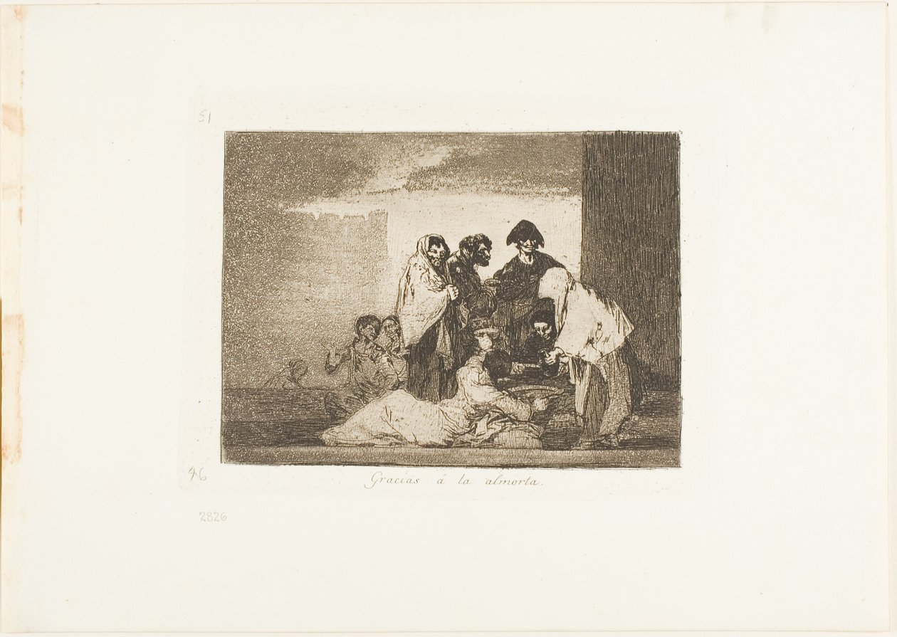 Dank an die Hirse, Platte 51 aus Die Schrecken des Krieges von Francisco Jose de Goya y Lucientes