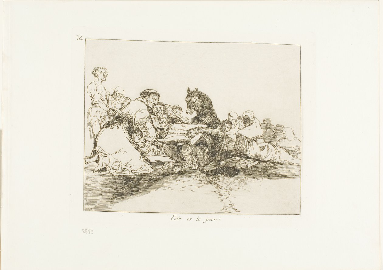 Das ist das Schlimmste!, Platte 74 aus Die Schrecken des Krieges von Francisco Jose de Goya y Lucientes