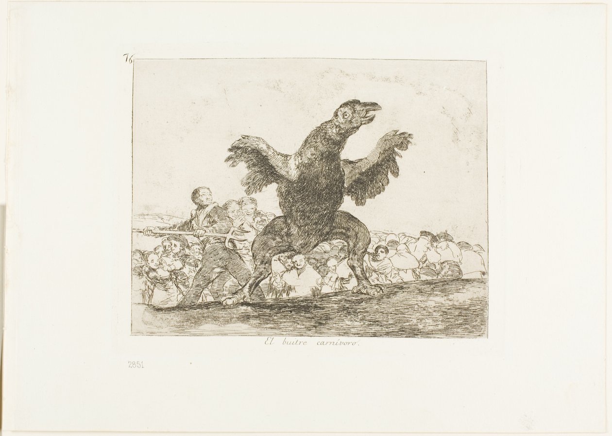 Der fleischfressende Geier, Platte 76 aus Die Schrecken des Krieges von Francisco Jose de Goya y Lucientes