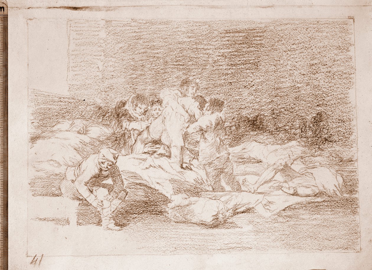 Die Schrecken des Krieges: Und sie auch von Francisco de Goya
