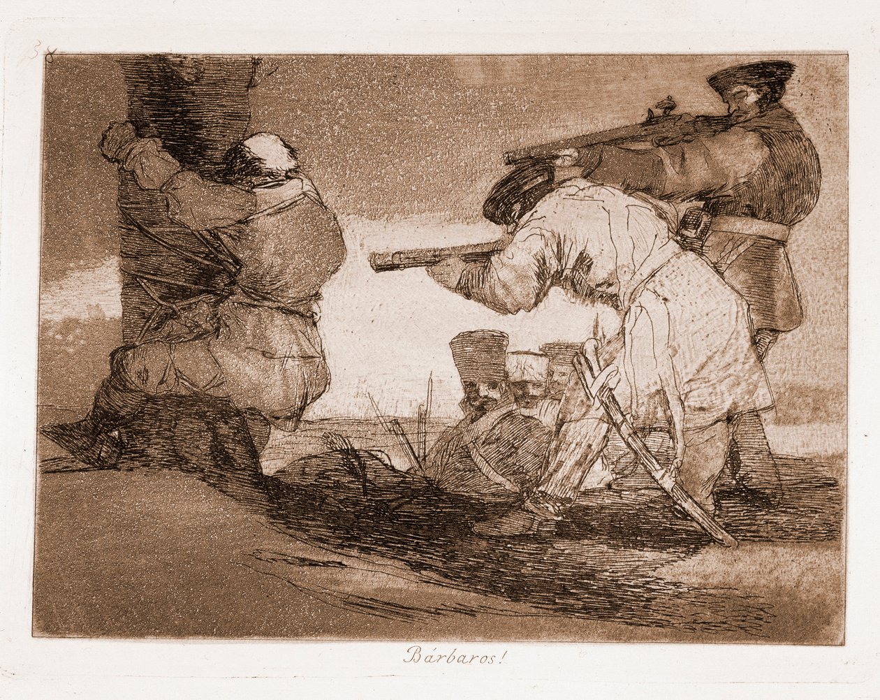 Die Schrecken des Krieges: Barbaren! von Francisco de Goya