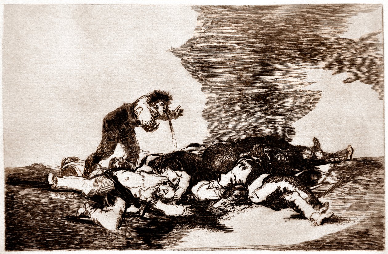 Die Schrecken des Krieges: Para eso habeis nacido (deshalb seid ihr geboren) von Francisco Jose de Goya y Lucientes