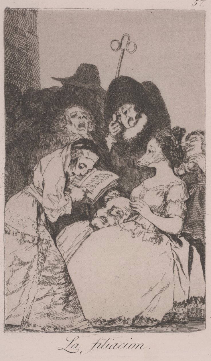 Die Filiacion (La Filiacion) von Francisco de Goya
