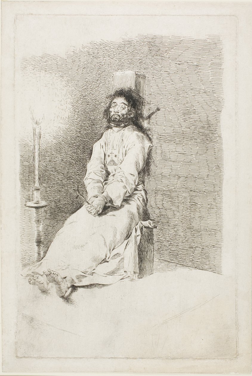 Der Erhängte von Francisco Jose de Goya y Lucientes