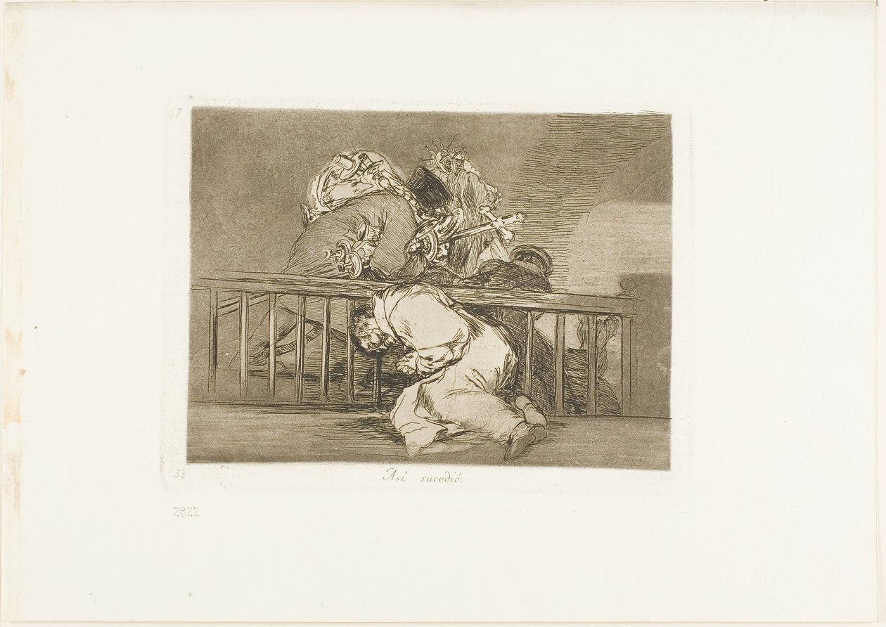 So ist es passiert, Platte 47 aus Die Schrecken des Krieges von Francisco Jose de Goya y Lucientes