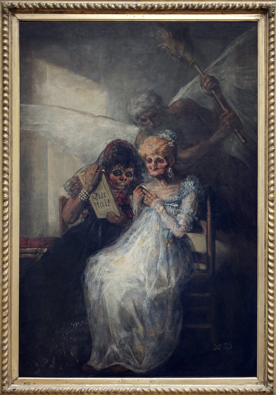 Die Zeit, genannt Les Vieilles. Gemälde von Francisco de Goya y Lucientes (1746-1828), circa 1808-1812, spanische Kunst Anfang des 19. Jahrhunderts. Museum der Schönen Künste von Lille. von Francisco de Goya