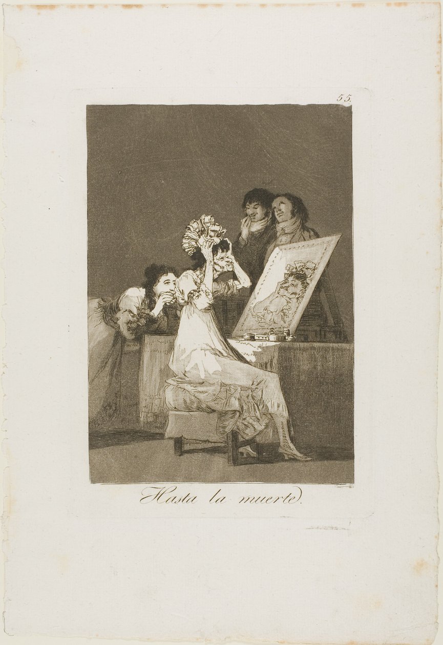 Bis zum Tod, Platte 55 aus Los Caprichos von Francisco Jose de Goya y Lucientes