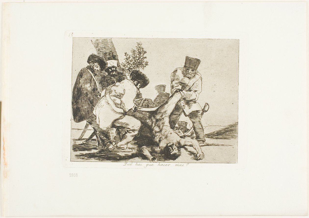 Was kann noch getan werden?, Platte 33 aus Die Schrecken des Krieges von Francisco Jose de Goya y Lucientes