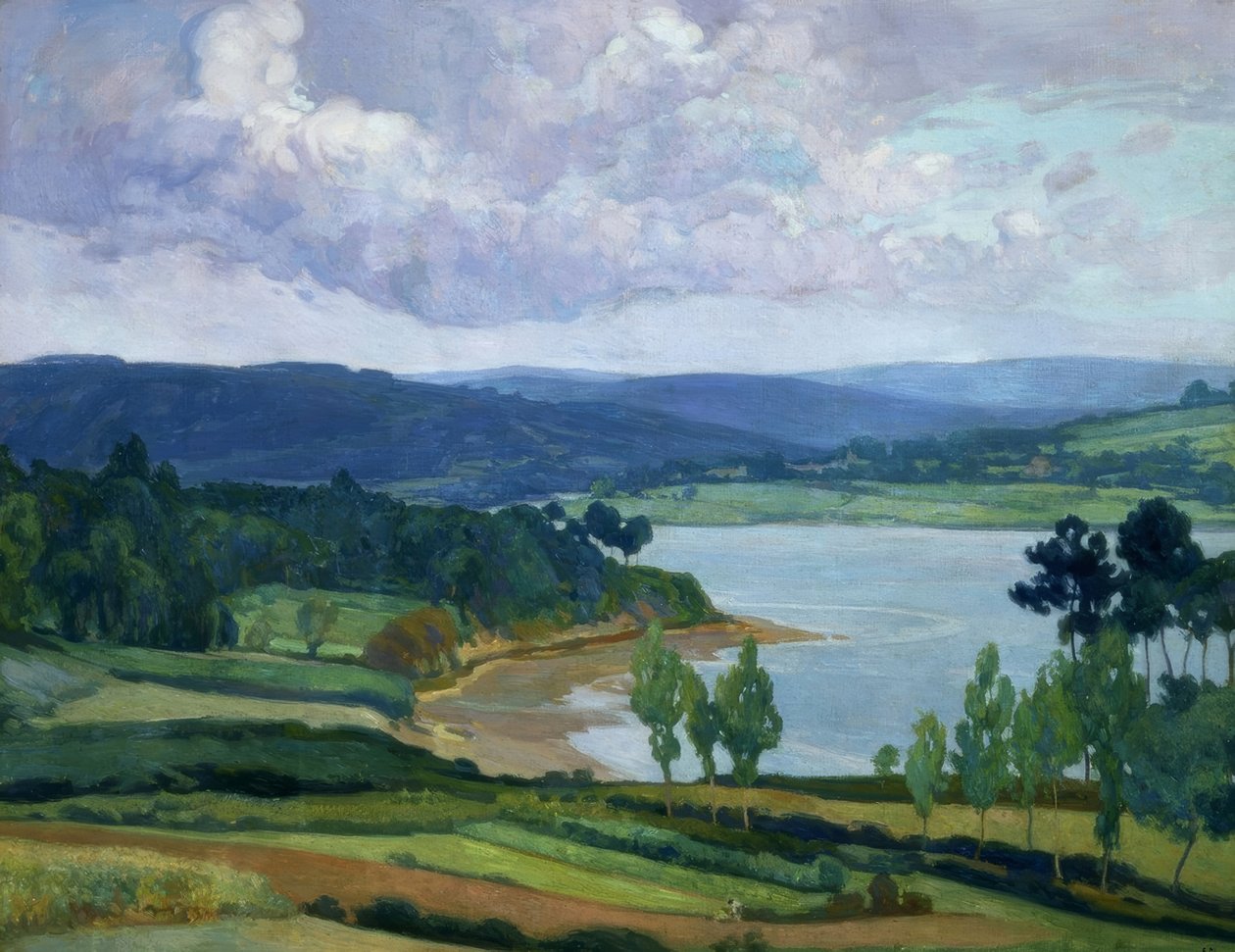 Ria Gallega – Öl auf Leinwand – 90x126 – 1930/36 von Francisco Llorens Diaz