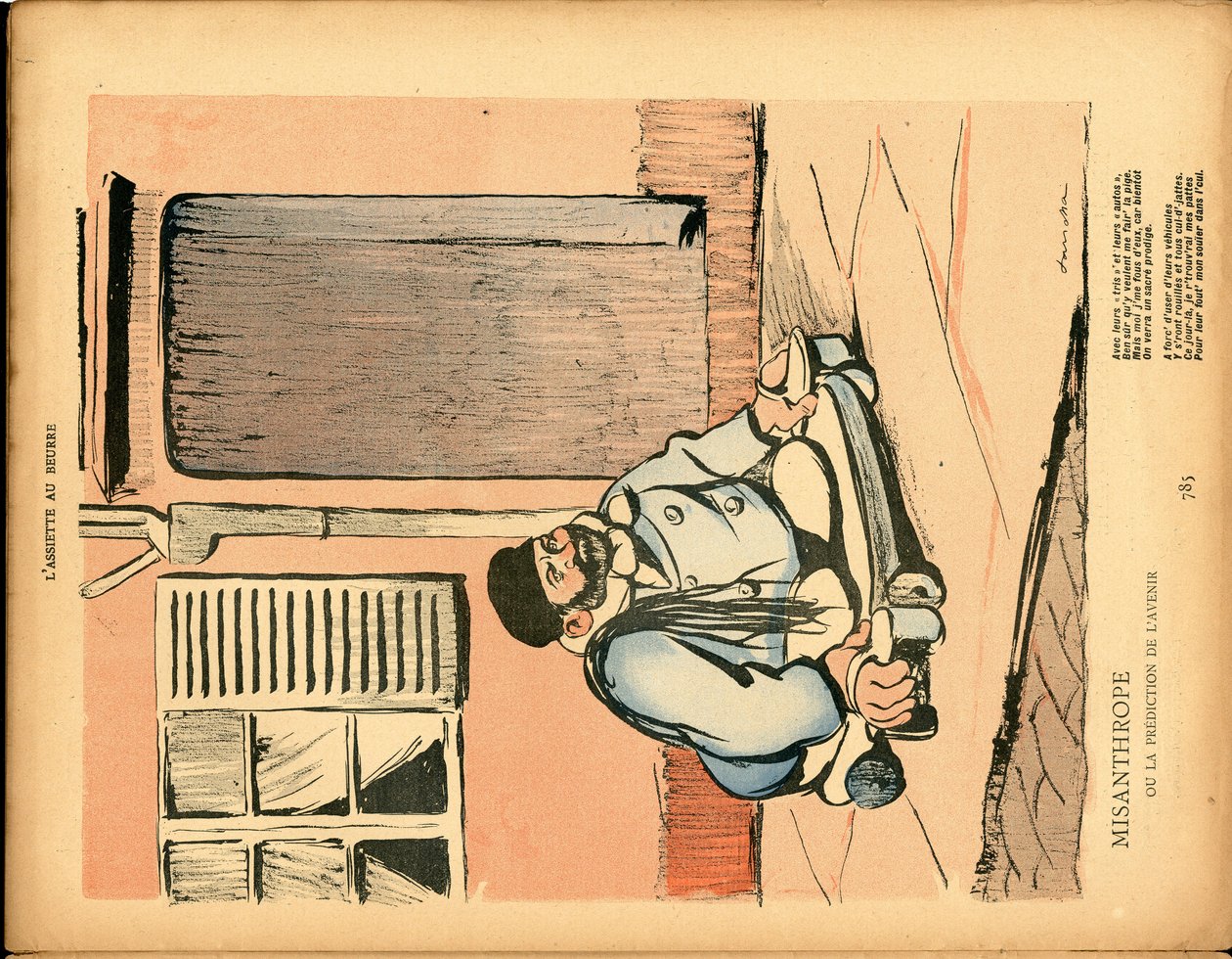 Die Butterplatte, Nummer 47, Satirisch in Farben von Francisco Sancha y Lengo