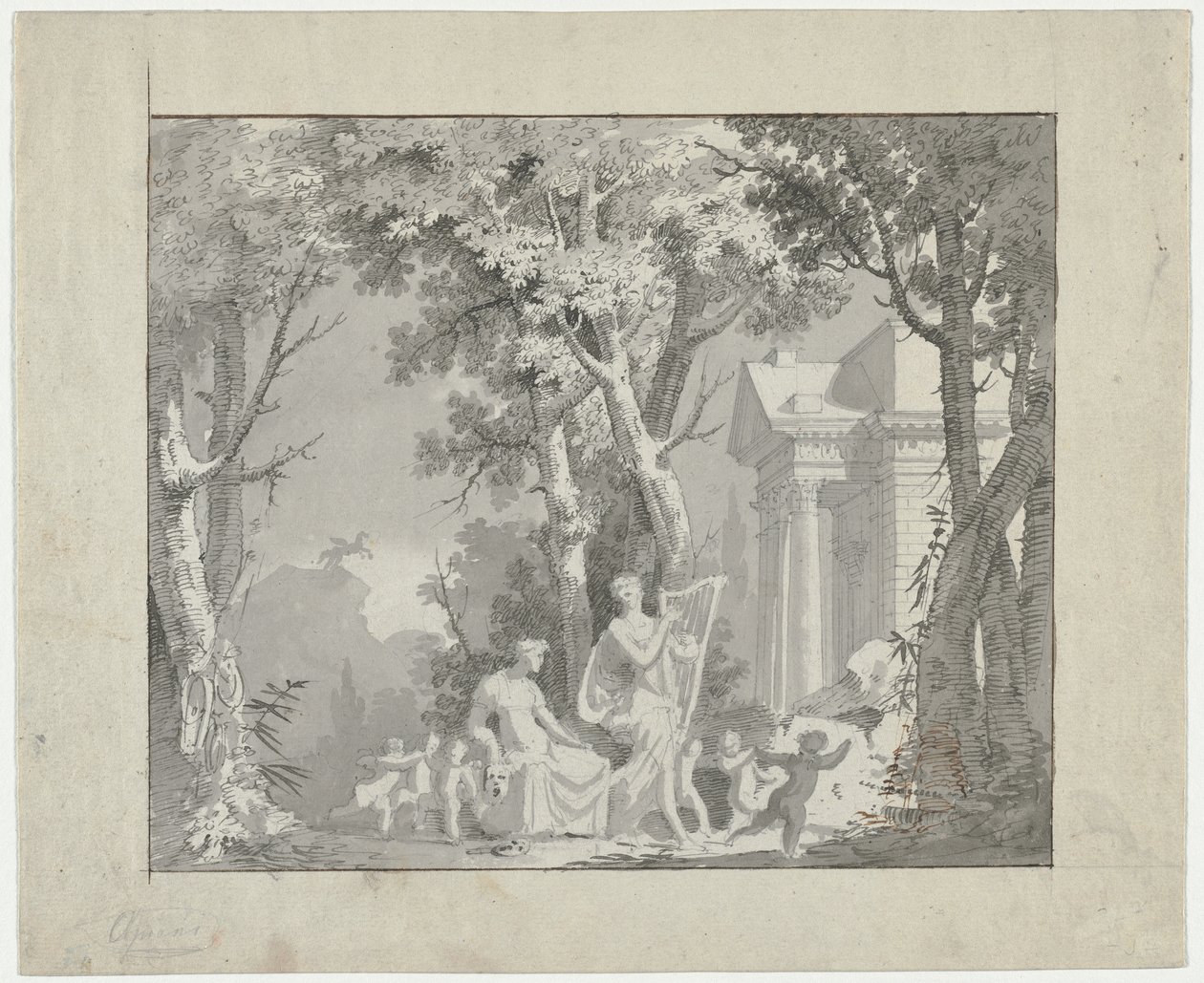Klassische Szene, 1775-1800 von Francisco Vieira