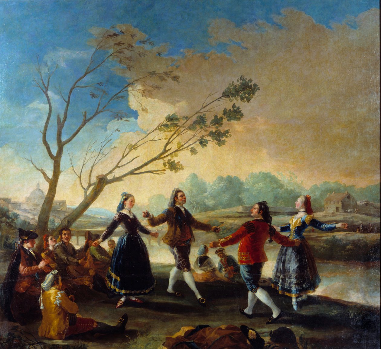 Ball am Ufer des Manzanares. Gemälde von Francisco de Goya (1746-1828) von Francisco de Goya